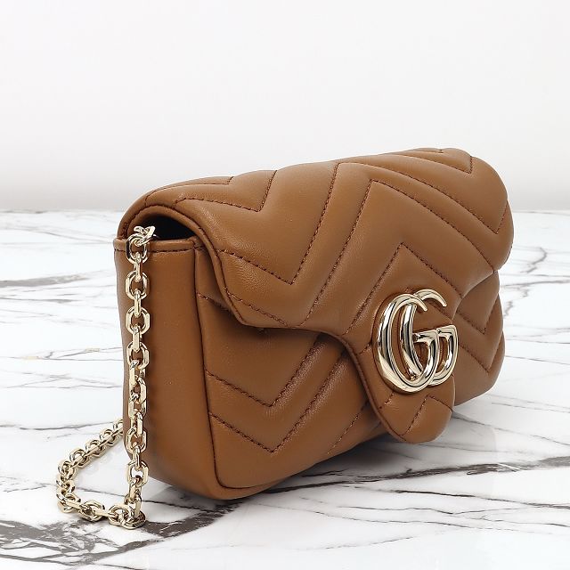 GG original lambskin marmont mini shoulder bag 841290 brown