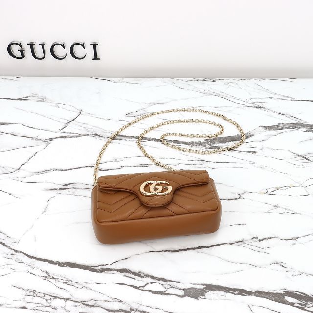 GG original lambskin marmont mini shoulder bag 841290 brown