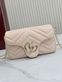GG original lambskin marmont mini shoulder bag 841290 light pink