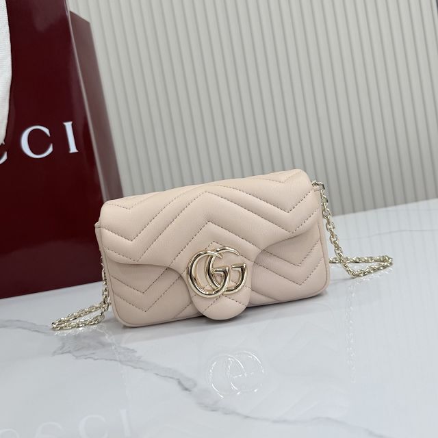 GG original lambskin marmont mini shoulder bag 841290 light pink