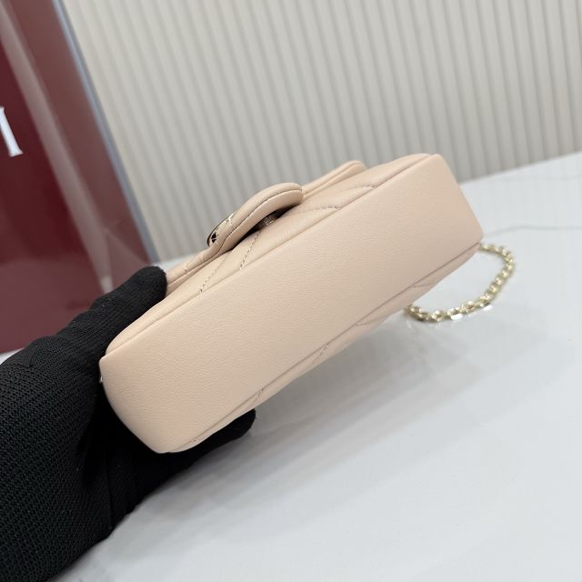 GG original lambskin marmont mini shoulder bag 841290 light pink