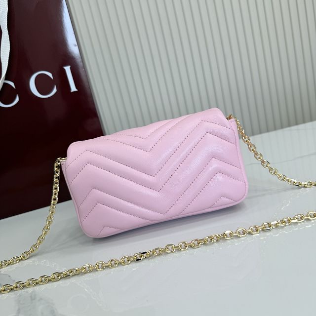 GG original lambskin marmont mini shoulder bag 841290 pink