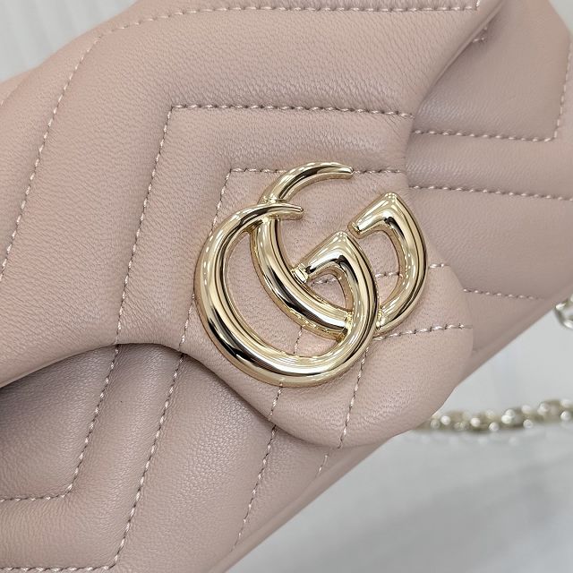 GG original lambskin marmont mini shoulder bag 841290 pink beige 
