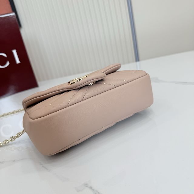 GG original lambskin marmont mini shoulder bag 841290 pink beige 