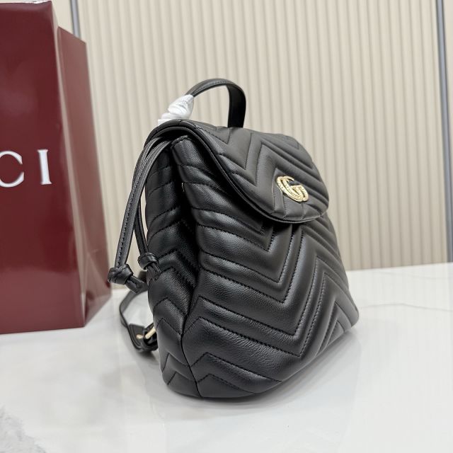 GG original lambskin marmont small backpack 855921 black