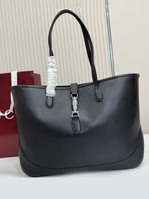 GG original calfskin jackie medium tote bag 867015 black