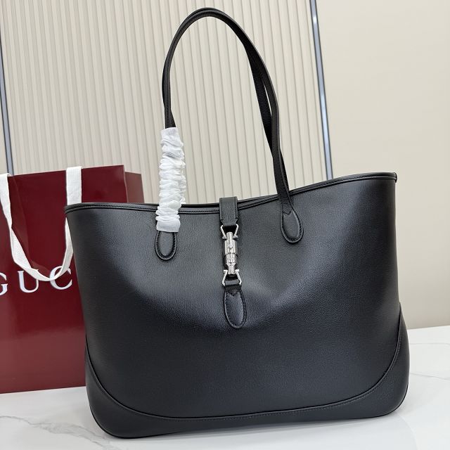 GG original calfskin jackie medium tote bag 867015 black