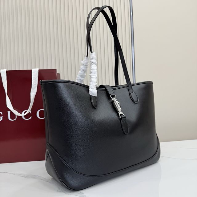 GG original calfskin jackie medium tote bag 867015 black
