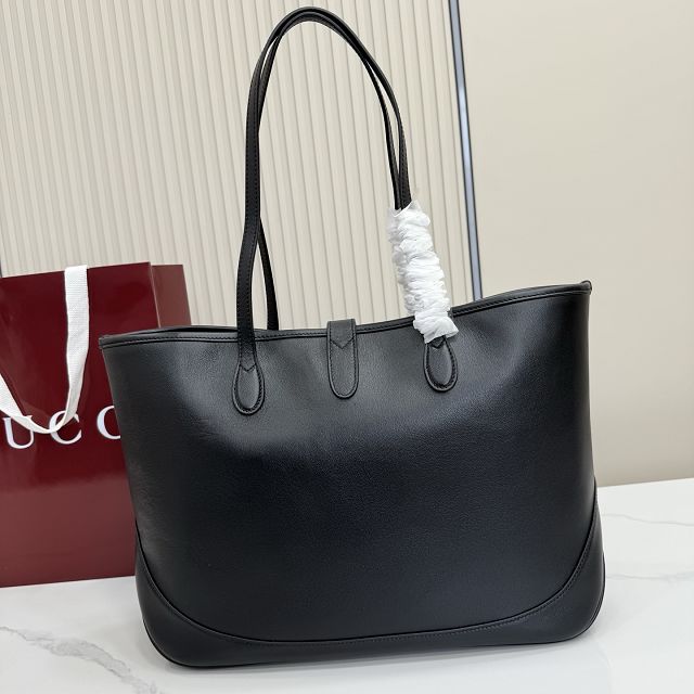 GG original calfskin jackie medium tote bag 867015 black