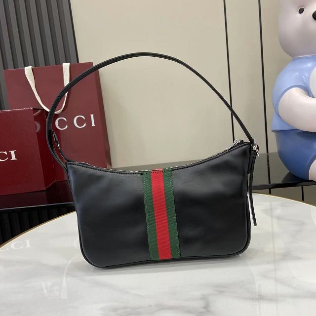GG original calfskin lunetta small crossbody bag 863406 black