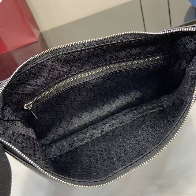 GG original calfskin lunetta small crossbody bag 863406 black
