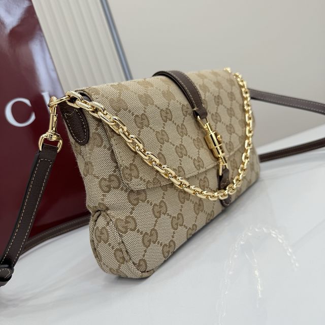 GG original canvas aperitivo medium shoulder bag 866720 sand