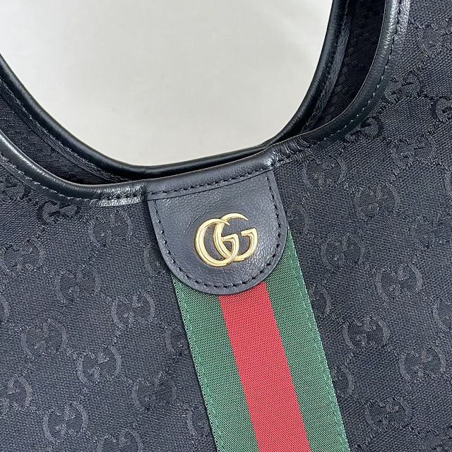 GG original canvas giglio small tote bag 860845 black 