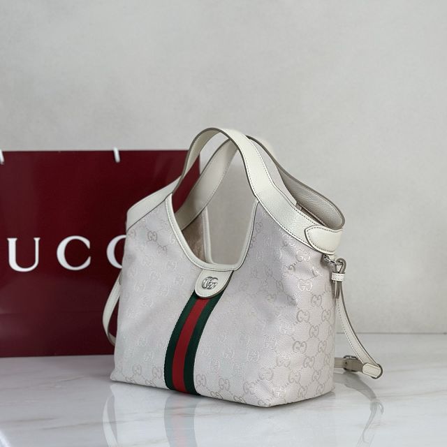 GG original canvas giglio small tote bag 860845 white