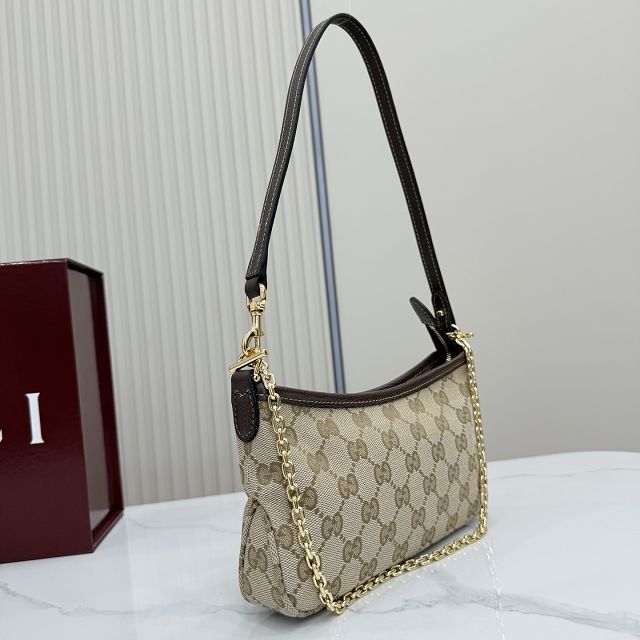 GG original canvas gossip small shoulder bag 875847 sand