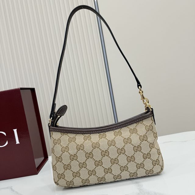 GG original canvas gossip small shoulder bag 875847 sand