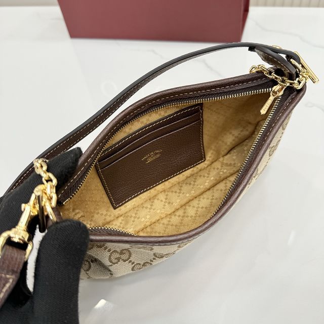 GG original canvas gossip small shoulder bag 875847 sand