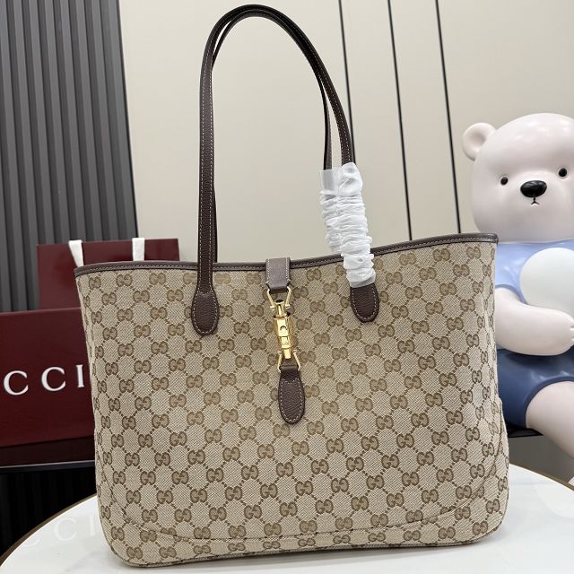 GG original canvas jackie medium tote bag 867015 sand