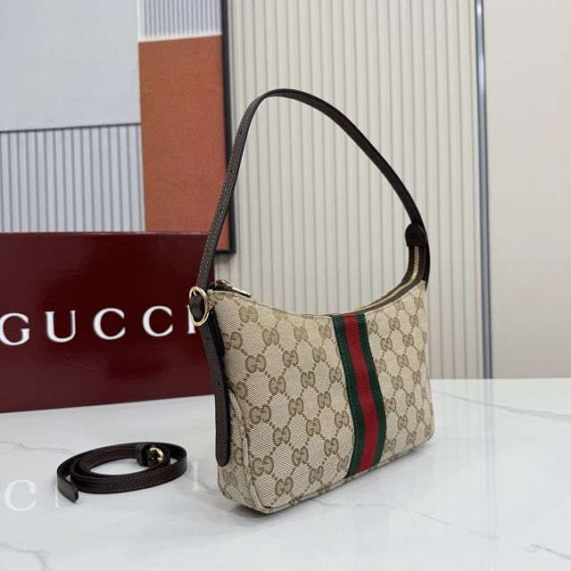 GG original canvas lunetta small crossbody bag 863406 sand 