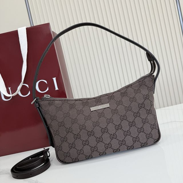 GG original canvas lunetta small shoulder bag 874743 dark brown