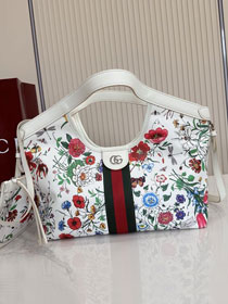 GG original fabric giglio small tote bag 860845 white