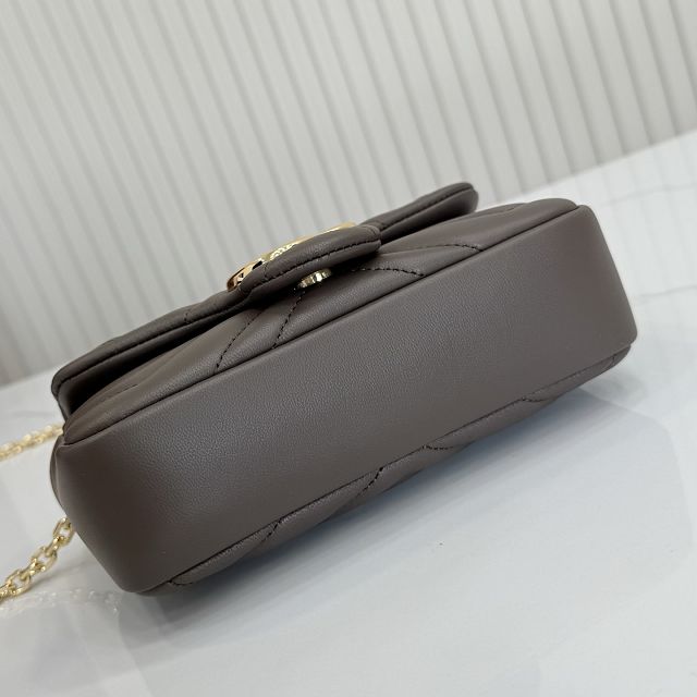 GG original lambskin marmont mini shoulder bag 841290 dark brown