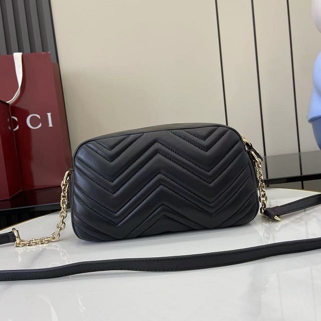 GG original lambskin marmont small camera bag 855273 black