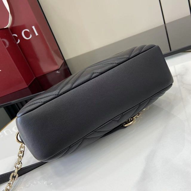 GG original lambskin marmont small camera bag 855273 black