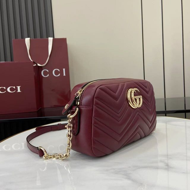 GG original lambskin marmont small camera bag 855273 bordeaux