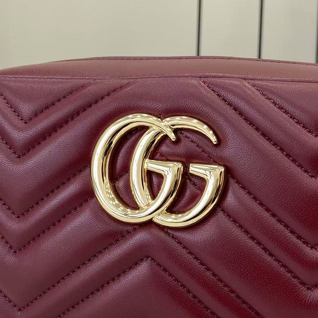 GG original lambskin marmont small camera bag 855273 bordeaux