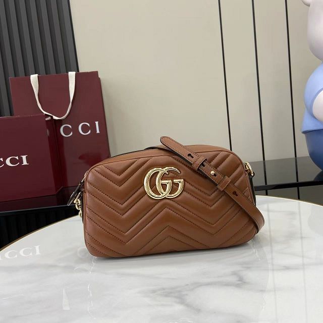 GG original lambskin marmont small camera bag 855273 brown