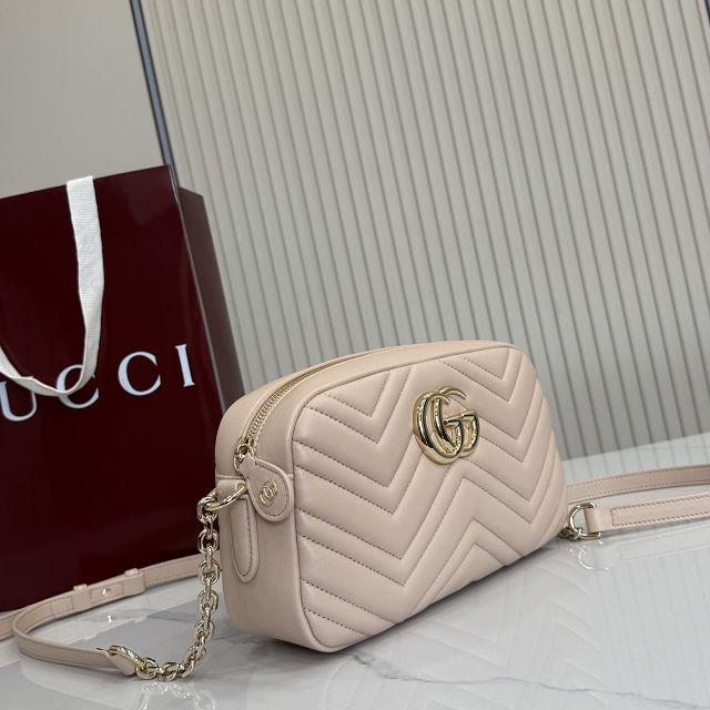 GG original lambskin marmont small camera bag 855273 light pink