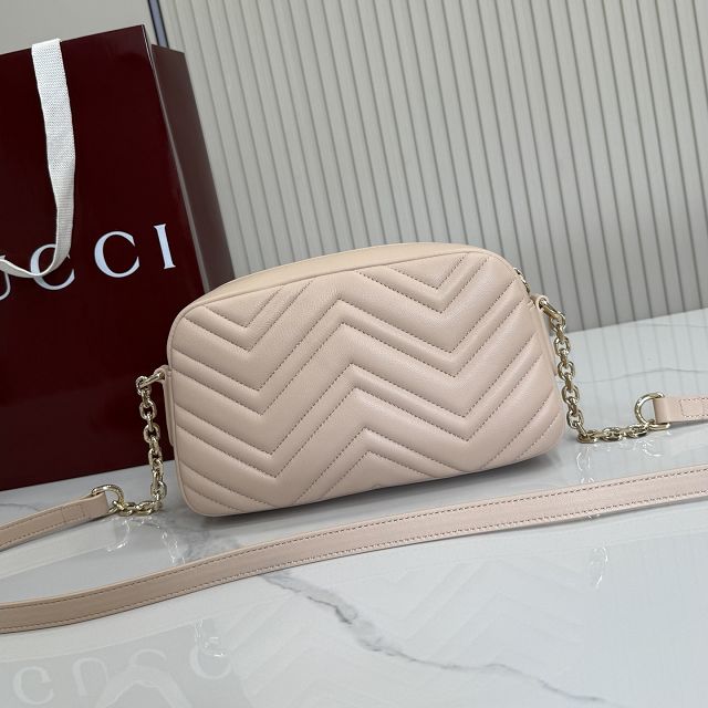 GG original lambskin marmont small camera bag 855273 light pink