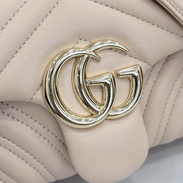 GG original lambskin marmont small shoulder bag 837280 light pink