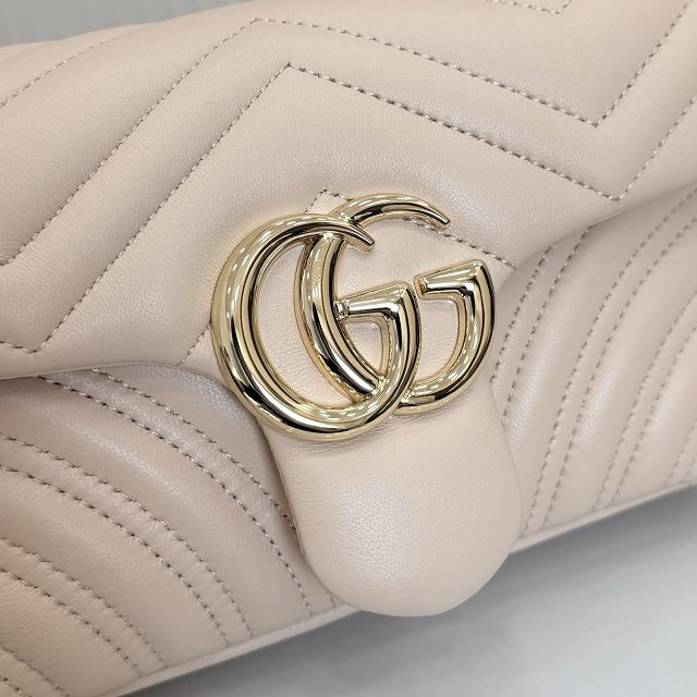 GG original lambskin marmont small shoulder bag 837280 pink beige