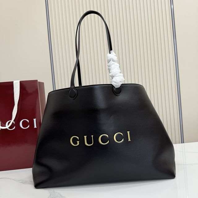 GG original calfskin NY large tote bag A00B4R black