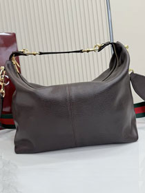 GG original calfskin brera medium crossbody bag 866938 dark brown
