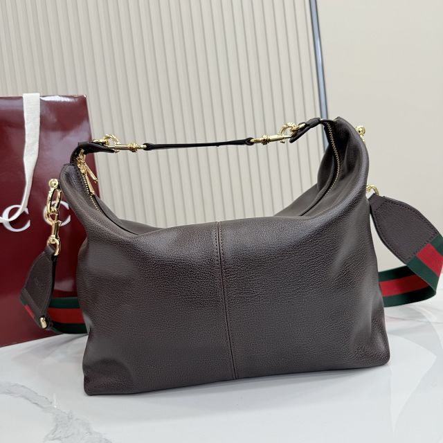 GG original calfskin brera medium crossbody bag 866938 dark brown