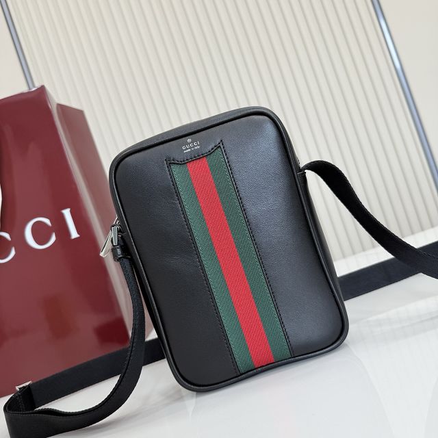 GG original calfskin web trademark mini bag 876226 black