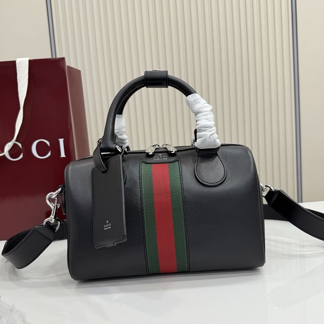 GG original calfskin web trademark small duffle bag 866980 black