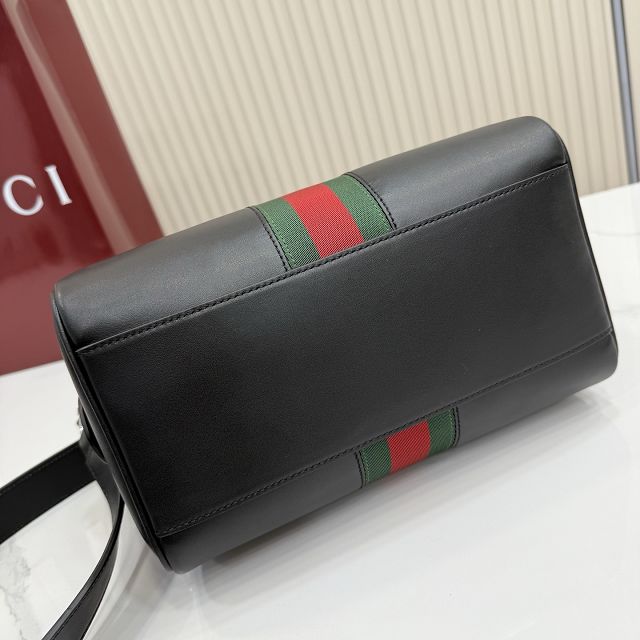 GG original calfskin web trademark small duffle bag 866980 black