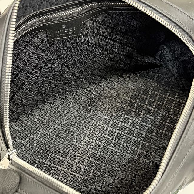 GG original calfskin web trademark small duffle bag 866980 black