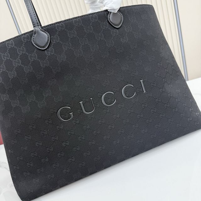 GG original canvas NY large tote bag A00B4R black