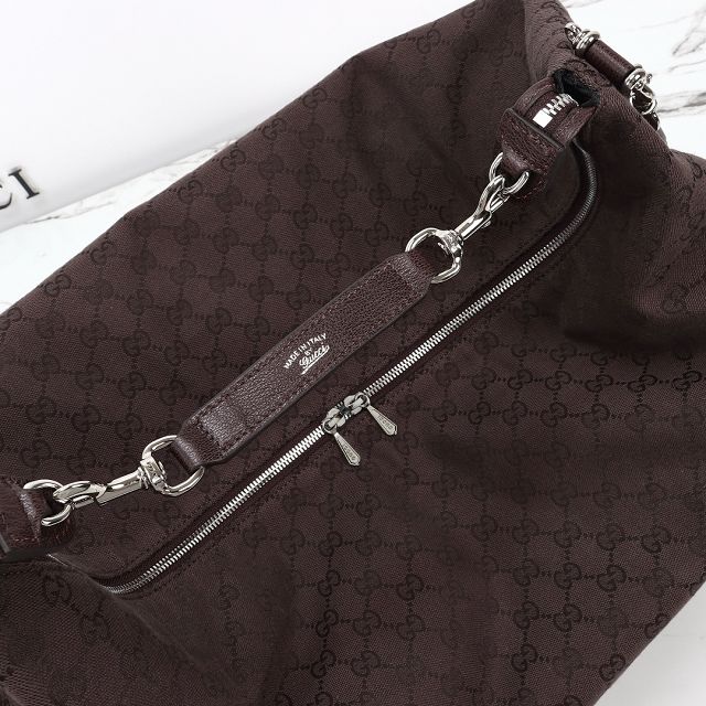 GG original canvas brera large crossbody bag 864485 dark brown