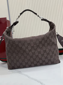 GG original canvas brera medium crossbody bag 866938 dark brown