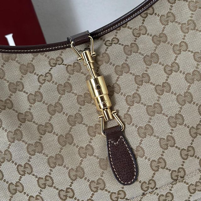GG original canvas jackie 1961 medium shoulder bag 863136 sand