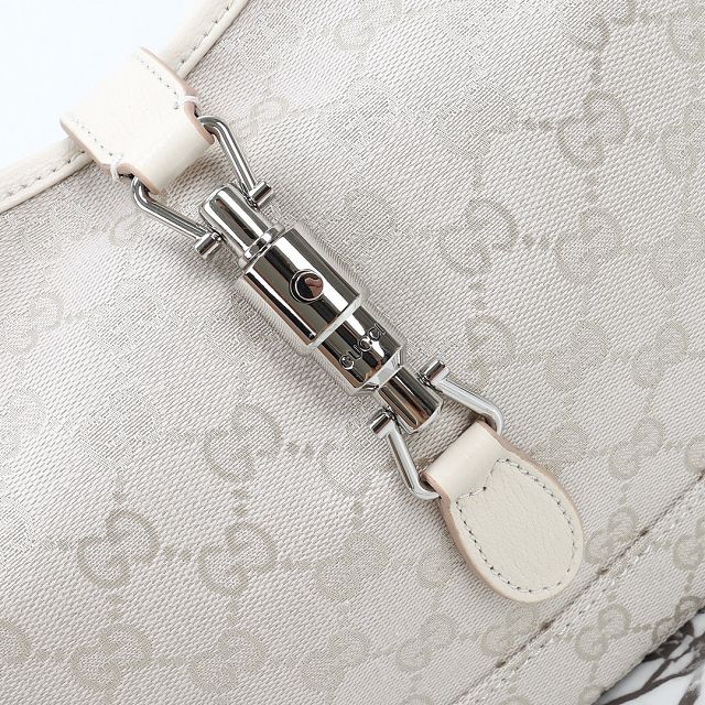 GG original canvas jackie 1961 medium shoulder bag 863136 white
