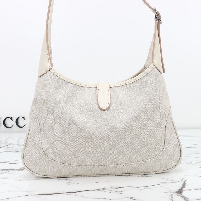 GG original canvas jackie 1961 medium shoulder bag 863136 white