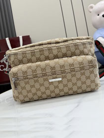 GG original canvas medium shoulder bag 875377 sand