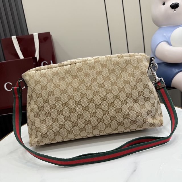 GG original canvas medium shoulder bag 875377 sand
